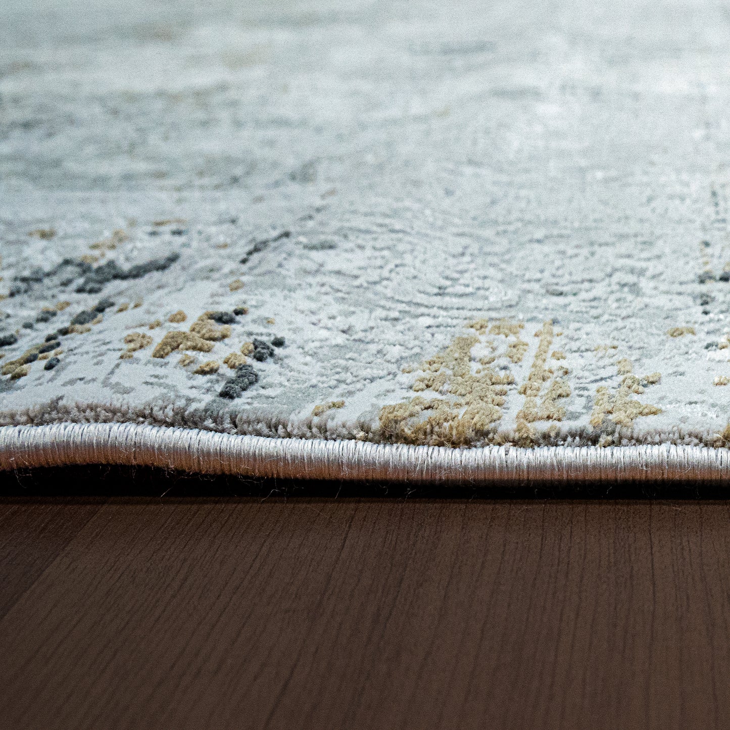 Ruby Transitional Grey Distressed Low Pile Rug