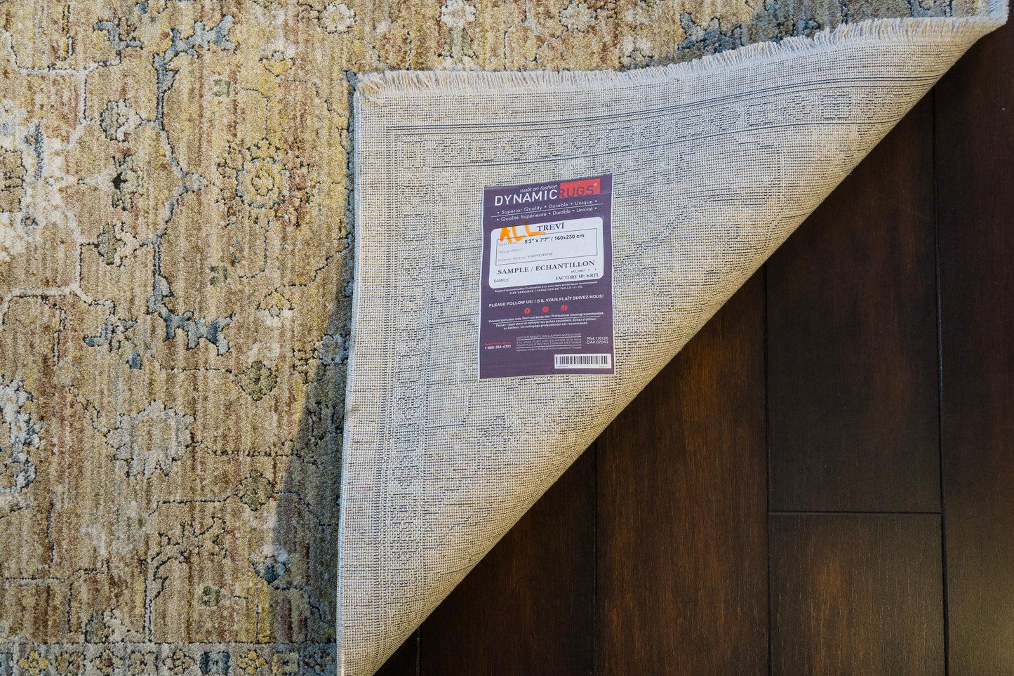 Trevi Transitional Beige/Cream Floral Low Pile Rug