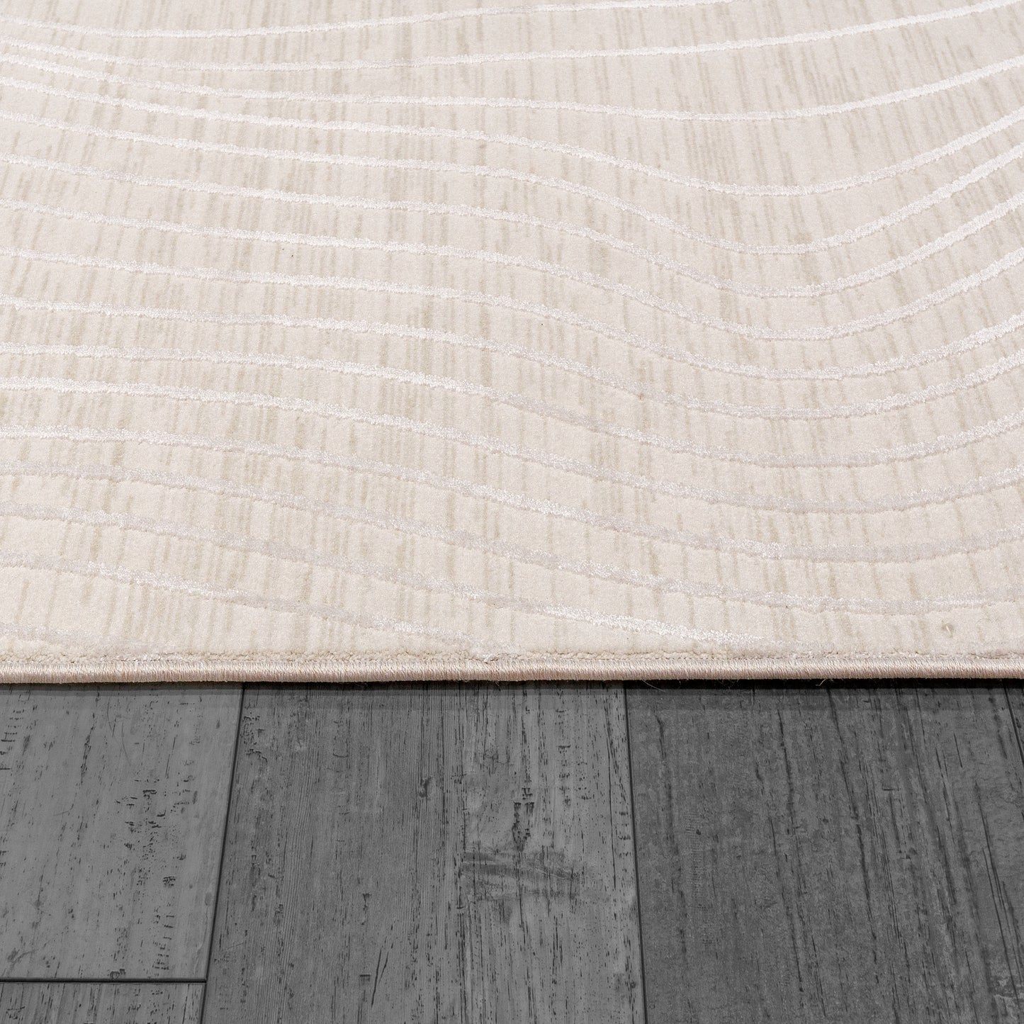 Mesa Modern Cream Geometric Low Pile Rug