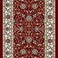 Ancient Garden Traditional Red/Ivory Classic Low Pile Rug