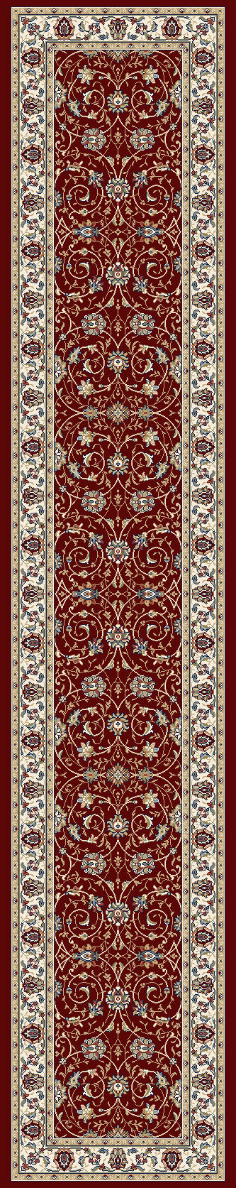 ANCIENT GARDEN 57120 RED/IVORY