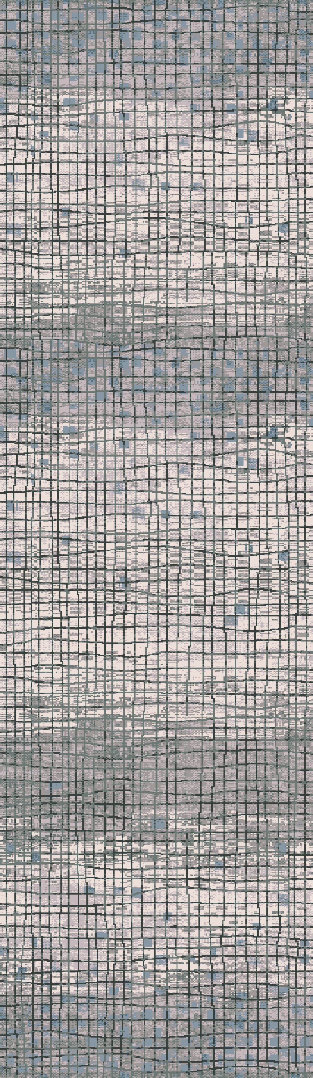 Harlow Modern Ivory/Grey/Blue Abstract Low Pile Rug