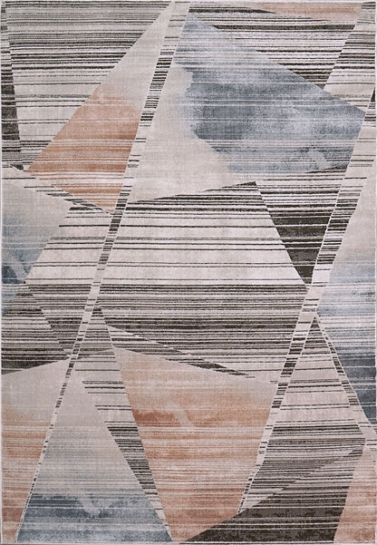 Harlow Modern Multi Geometric Low Pile Rug