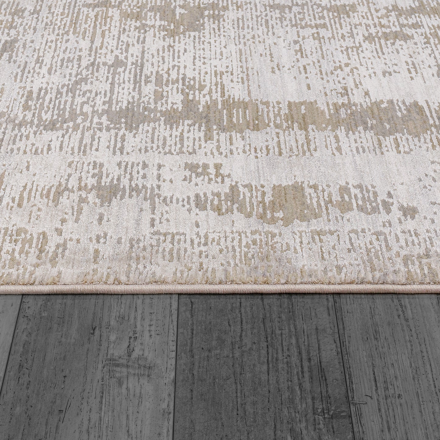 Mesa Transitional Cream/Beige Abstract Low Pile Rug