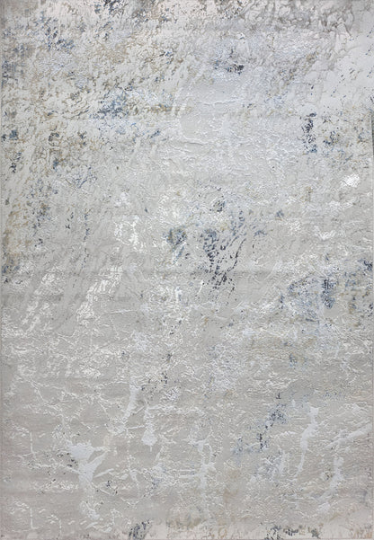 Reha Modern Cream/Grey/Multi Abstract Low Pile Rug