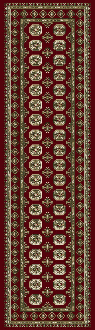 ANCIENT GARDEN 57102 RED/BEIGE