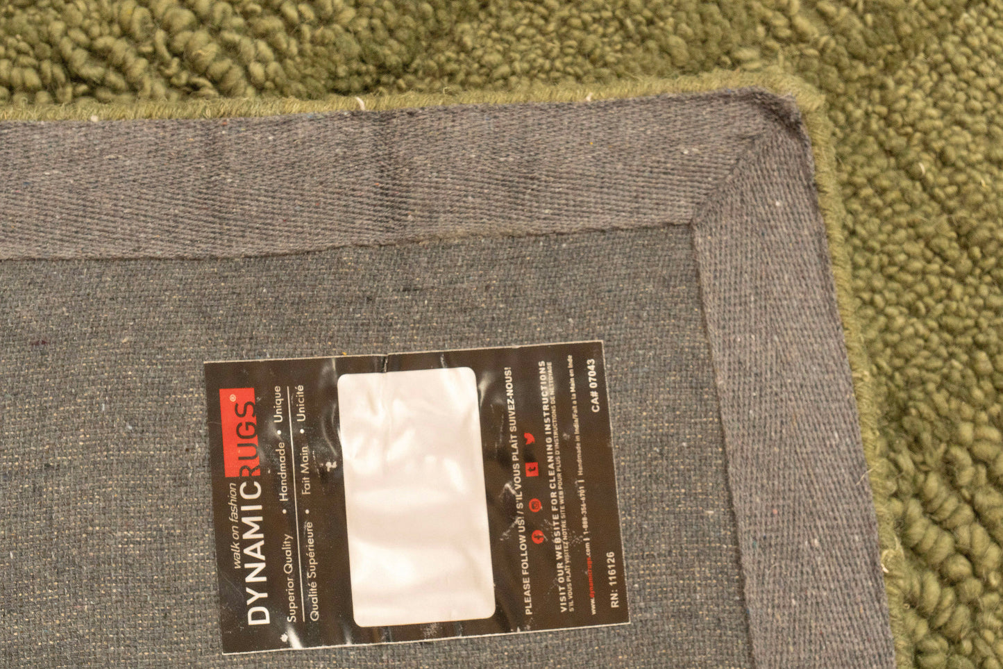 Drift Modern Green Striped Medium Pile Rug