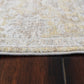 Lara Traditional Beige/Grey Floral Low Pile Rug