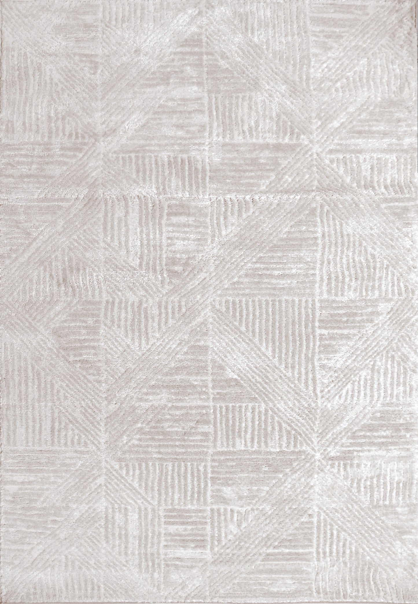 Arten Modern Grey Geometric Medium Pile Rug