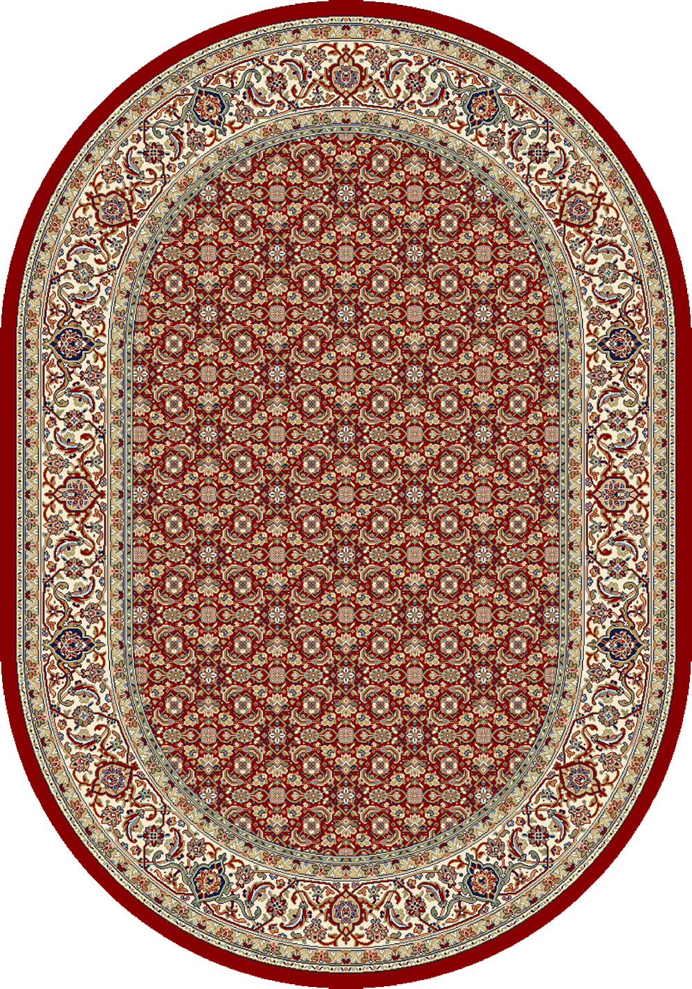 ANCIENT GARDEN 57011 RED/IVORY