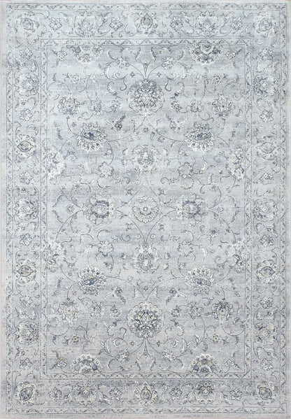 Ancient Garden Traditional Silver/Grey Classic Low Pile Rug