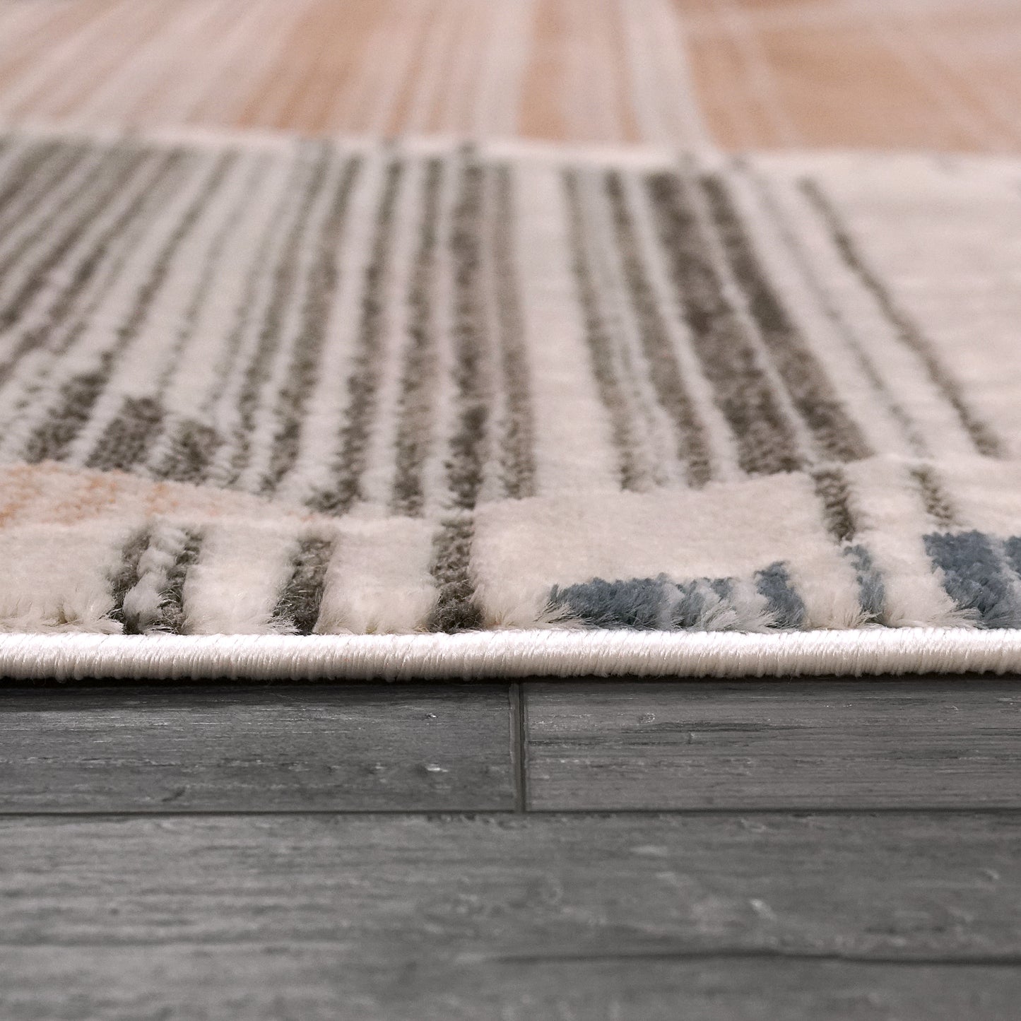 Harlow Modern Multi Geometric Low Pile Rug