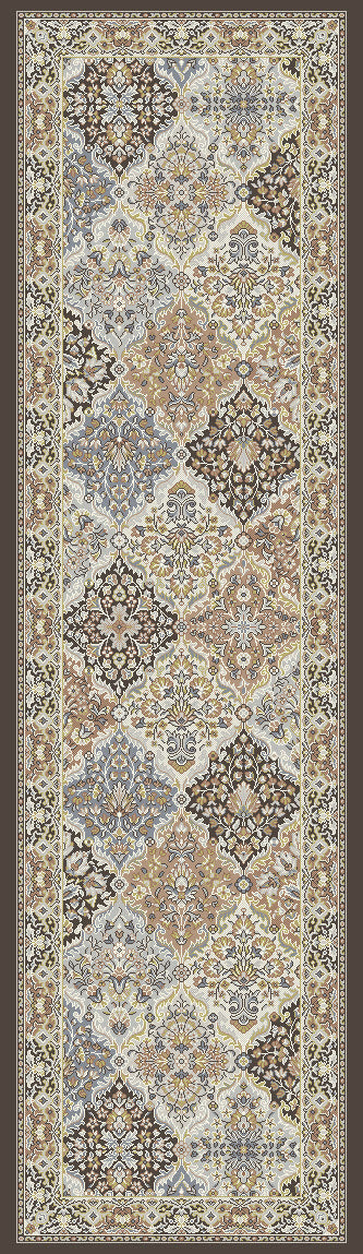 ANCIENT GARDEN 57008 BROWN/BLUE