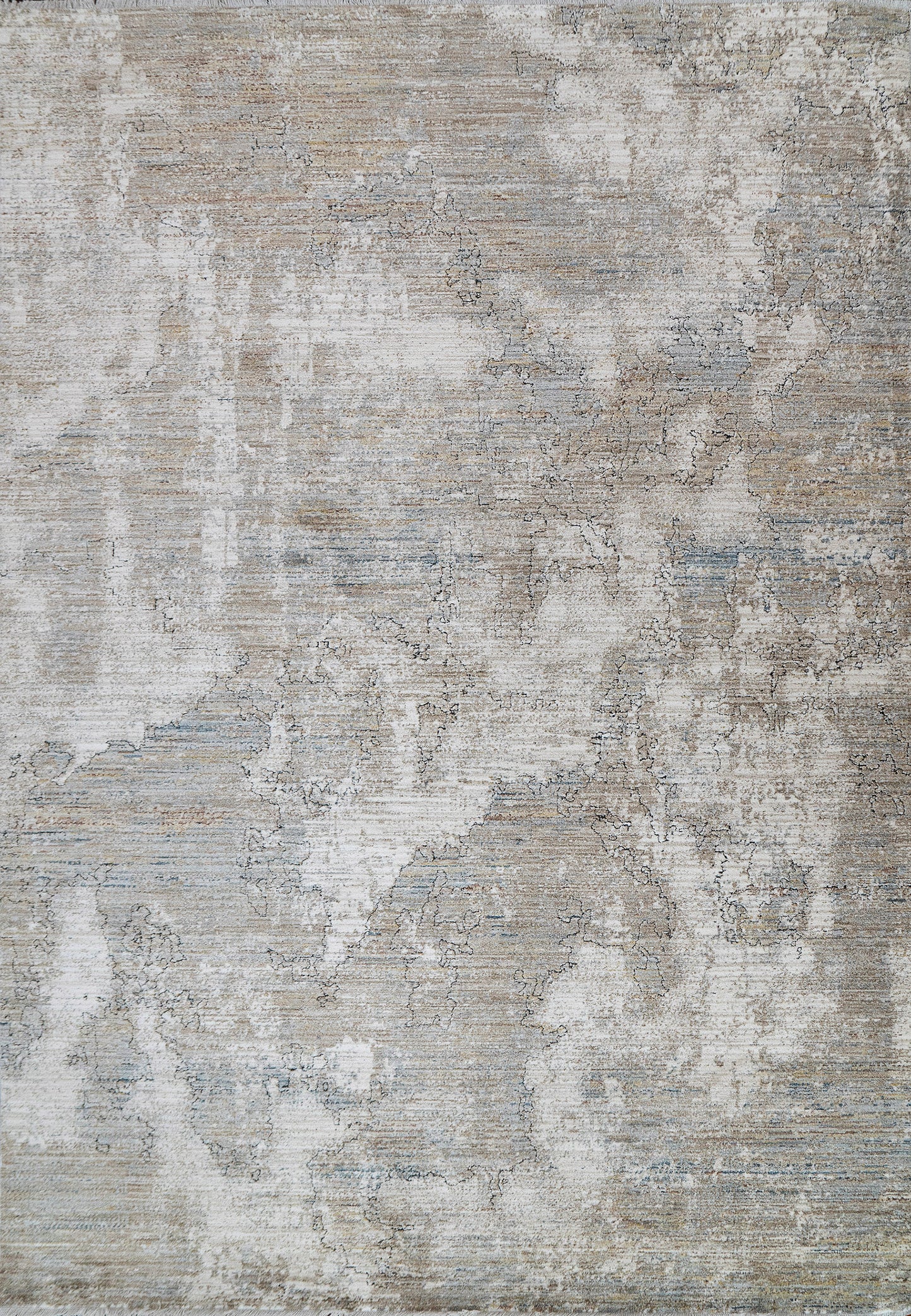 Trevi Modern Cream/Beige/Grey Abstract Low Pile Rug