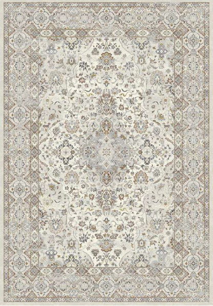 Ancient Garden Traditional Cream/Beige Oriental Low Pile Rug
