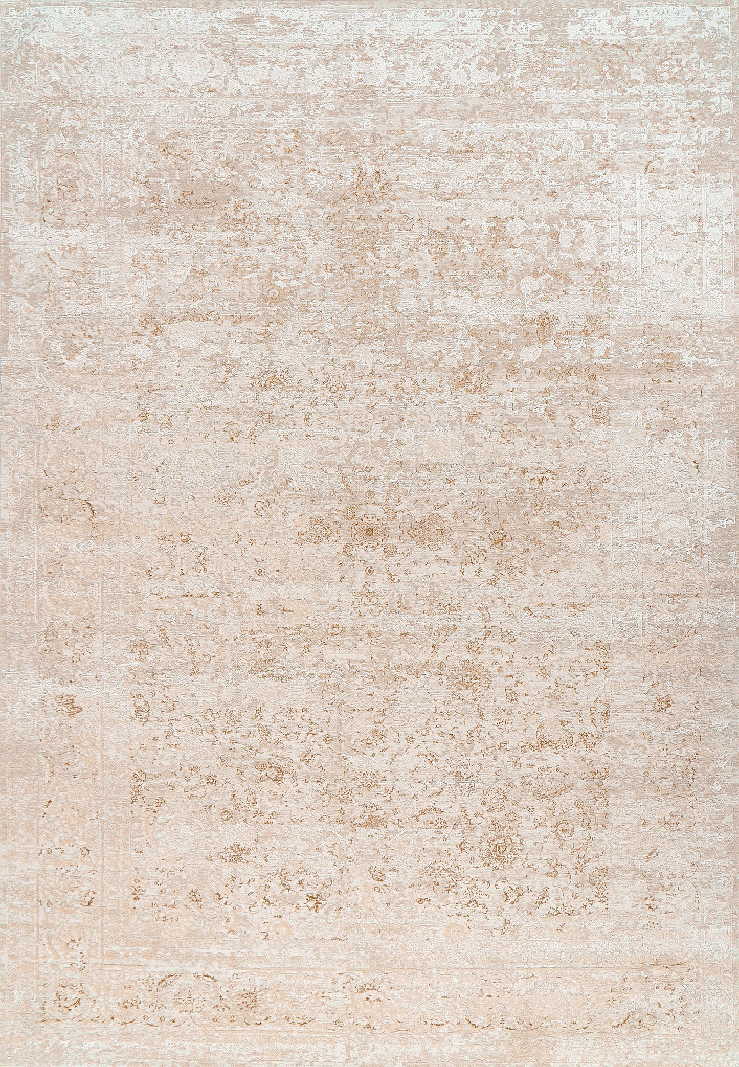 Penta Transitional Cream/Beige Medallion Low Pile Rug