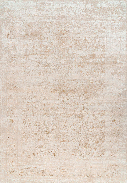 Penta Transitional Cream/Beige Medallion Low Pile Rug