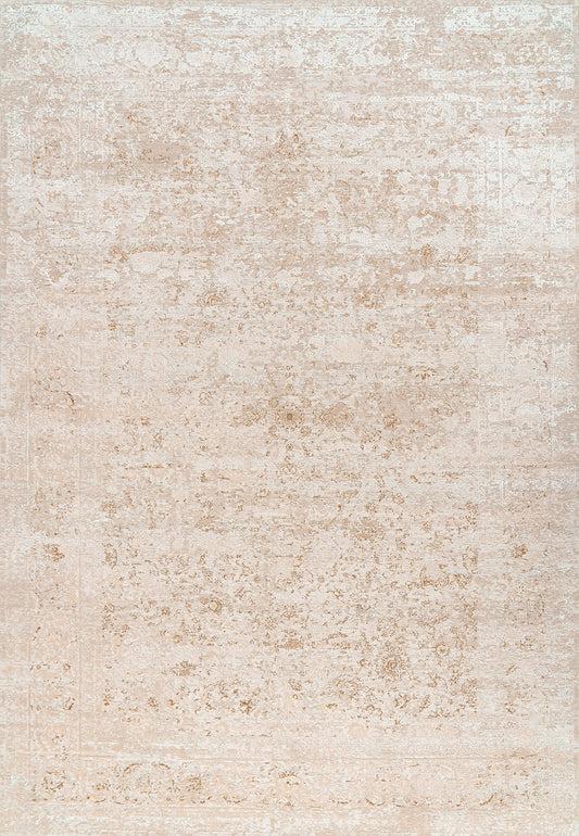 Penta Transitional Cream/Beige Medallion Low Pile Rug