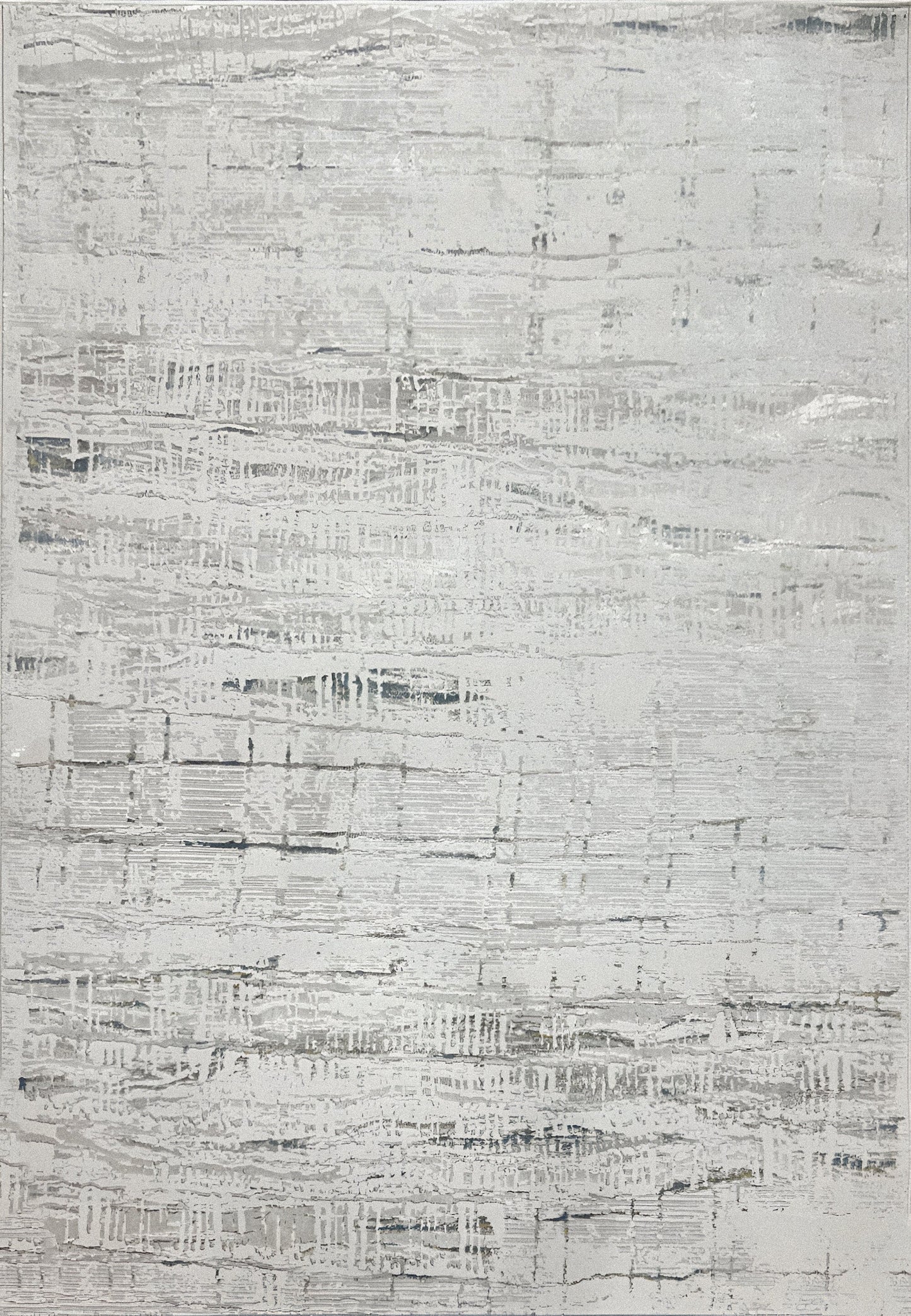 Reha Modern Cream/Grey Abstract Low Pile Rug