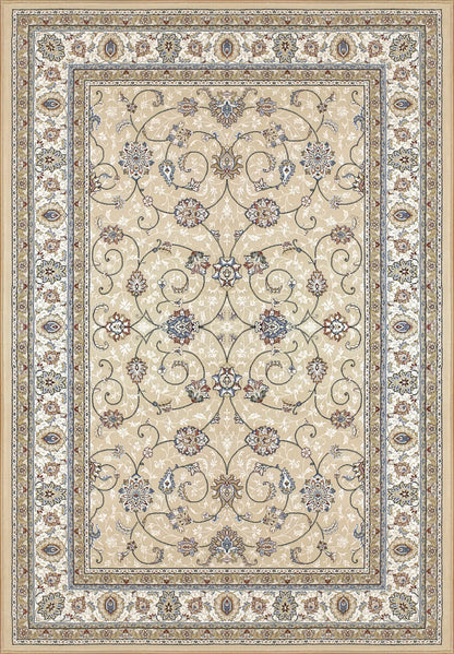 Ancient Garden Traditional Light Gold/Ivory Classic Low Pile Rug