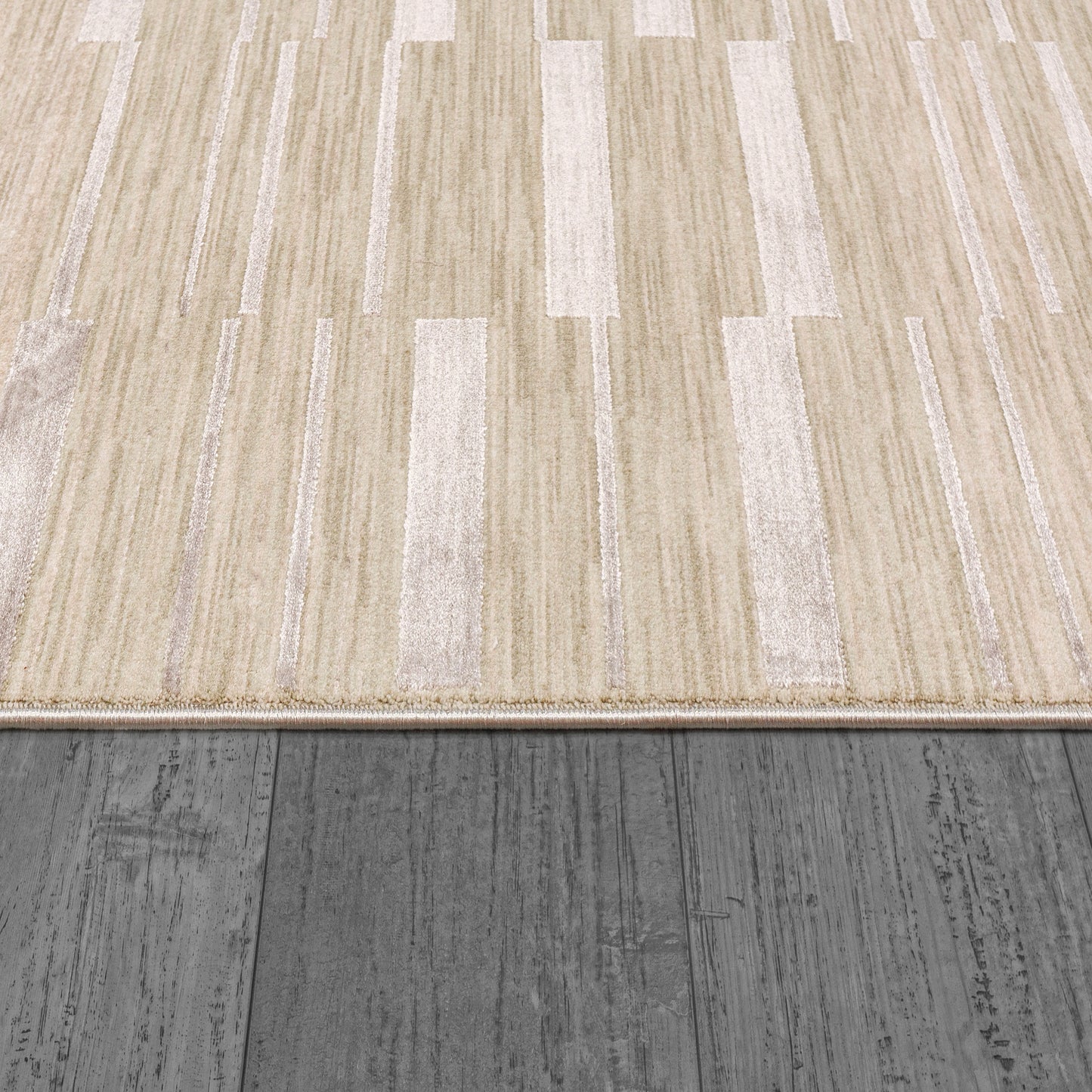 Mesa Modern Beige Geometric Low Pile Rug