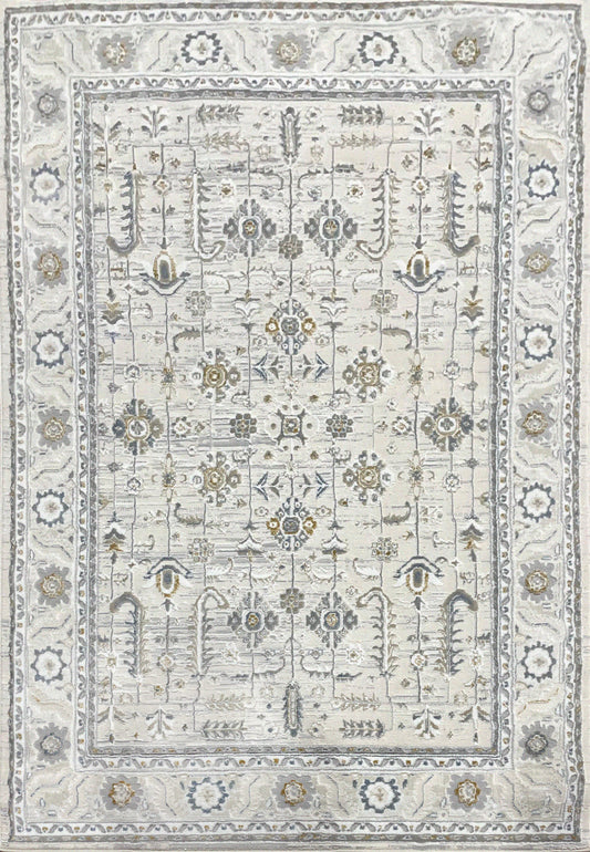 AZURE 12584 Ivory/Grey/Blue