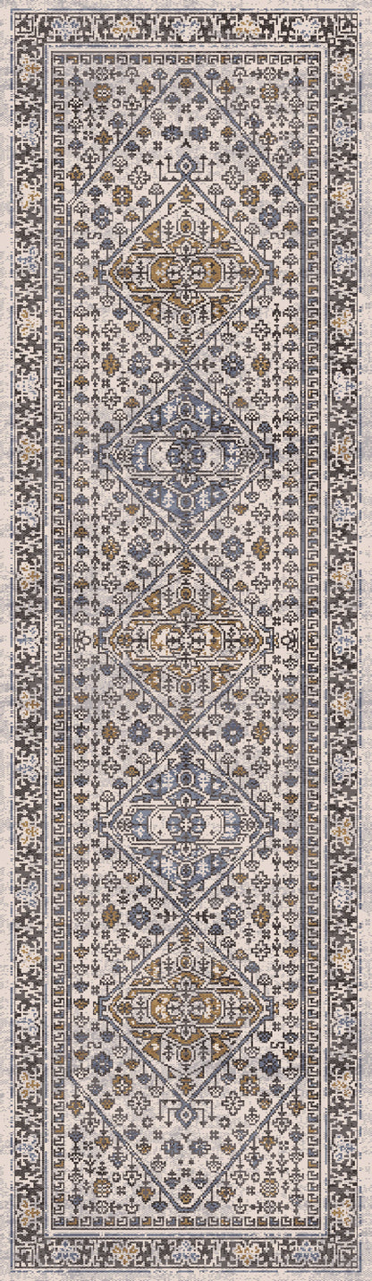 Harlow Traditional Multi Oriental Low Pile Rug