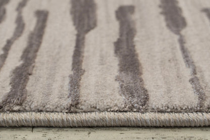 Mesa Modern Silver Abstract Low Pile Rug