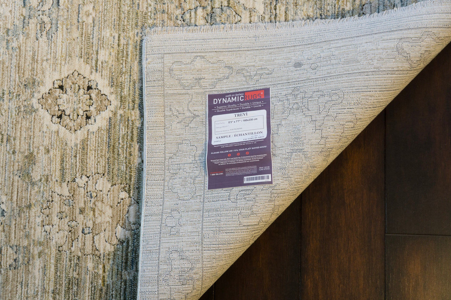 Trevi Transitional Beige/Multi Floral Low Pile Rug