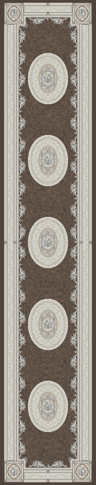 ANCIENT GARDEN 57226 BROWN/CREAM