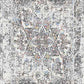 Zen Transitional Grey/Blue Abstract Low Pile Rug