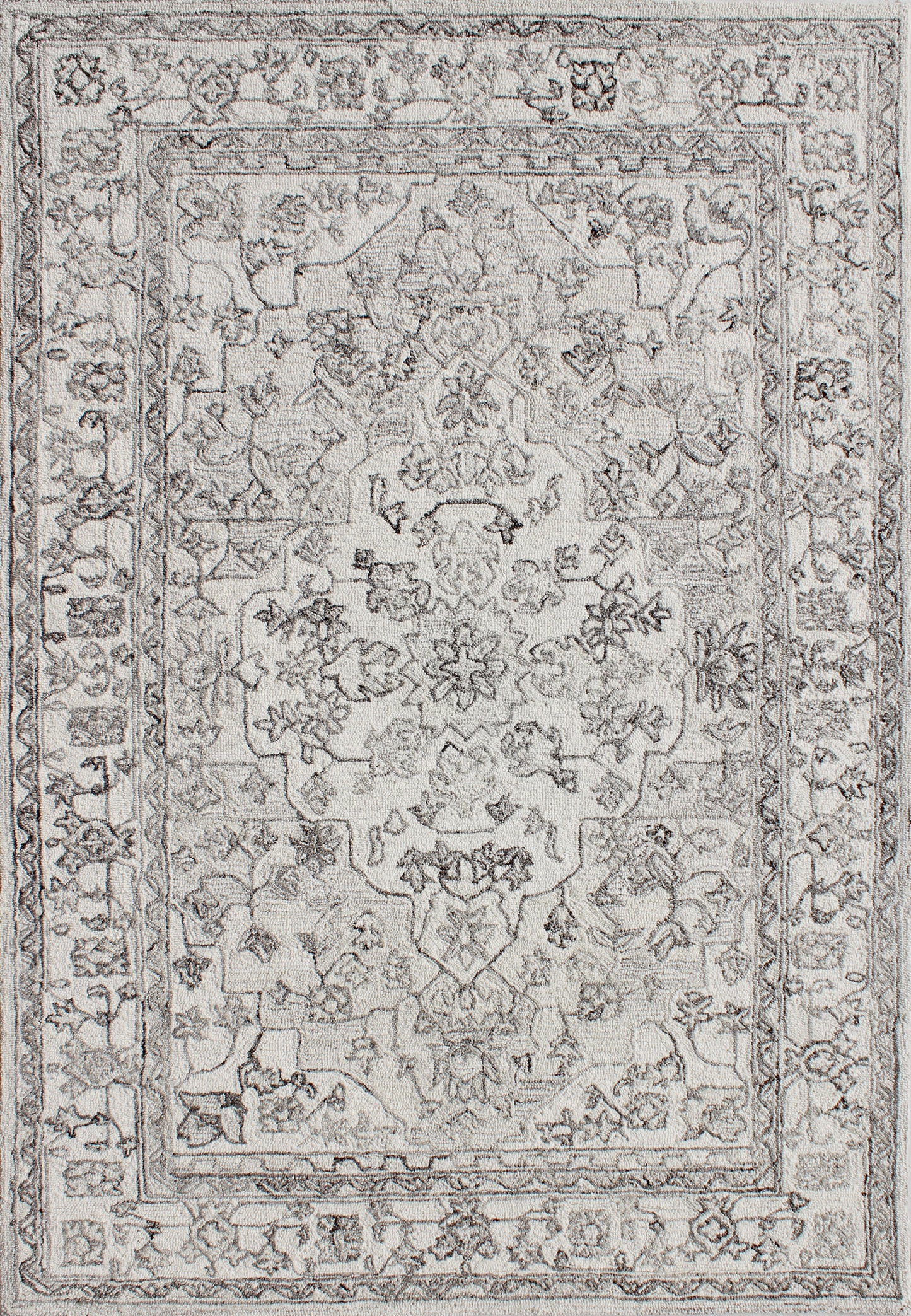 Legend Traditional Ivory/Natural Oriental Low Pile Rug