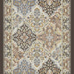Ancient Garden Traditional Brown/Blue Oriental Low Pile Rug