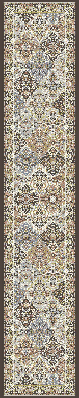 ANCIENT GARDEN 57008 BROWN/BLUE