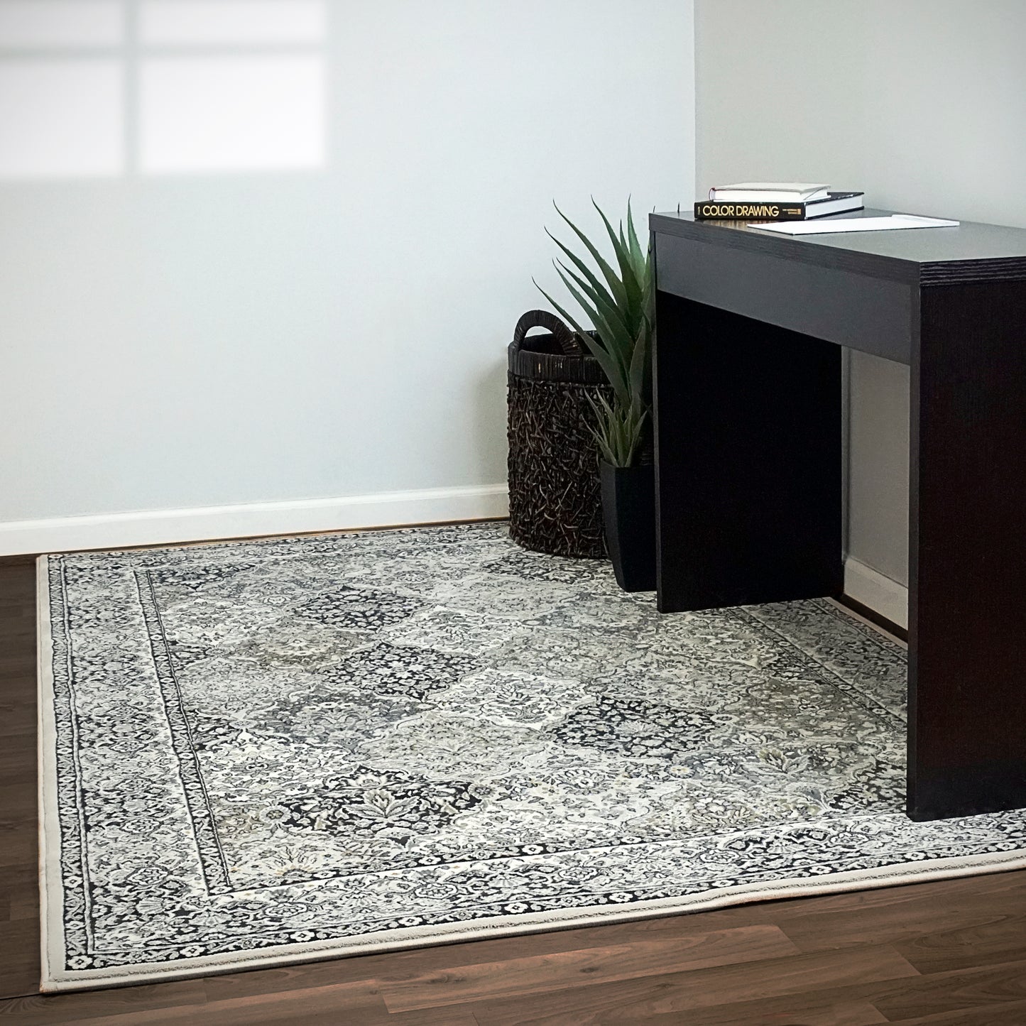 ANCIENT GARDEN 57008 CREAM/GREY