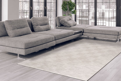 Mesa Modern Cream/Beige Geometric Low Pile Rug