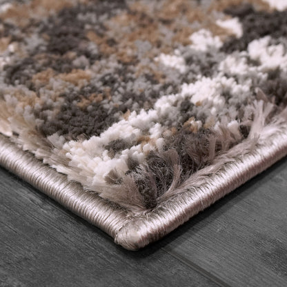 Riley Modern Grey/Beige Abstract Medium Pile Rug