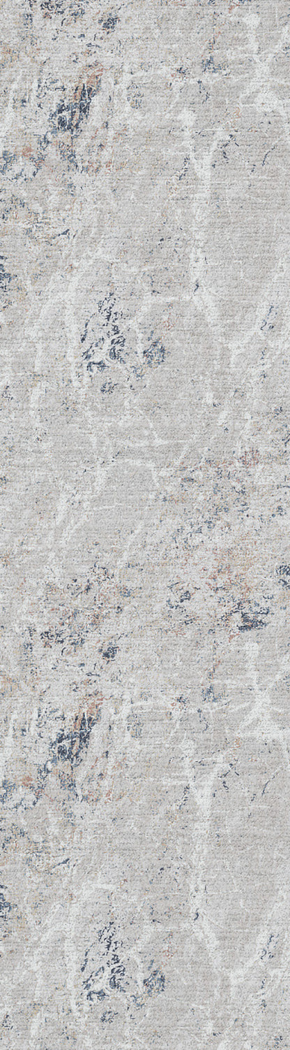 Reha Modern Cream/Grey/Multi Abstract Low Pile Rug