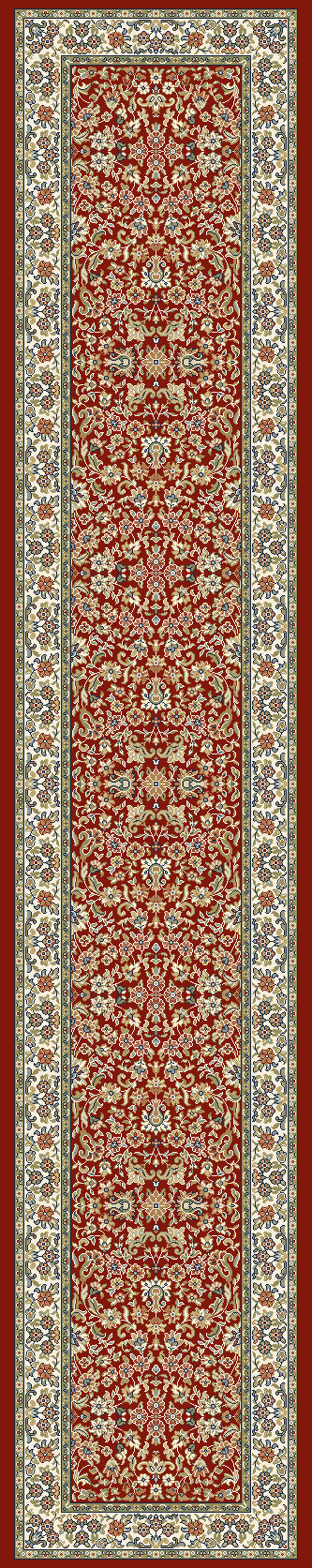 ANCIENT GARDEN 57078 RED/IVORY
