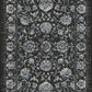 Ancient Garden Traditional Charcoal/Silver Classic Low Pile Rug