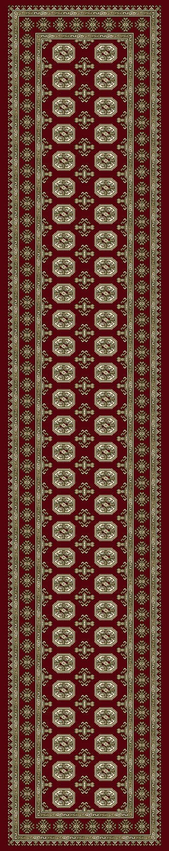 ANCIENT GARDEN 57102 RED/BEIGE
