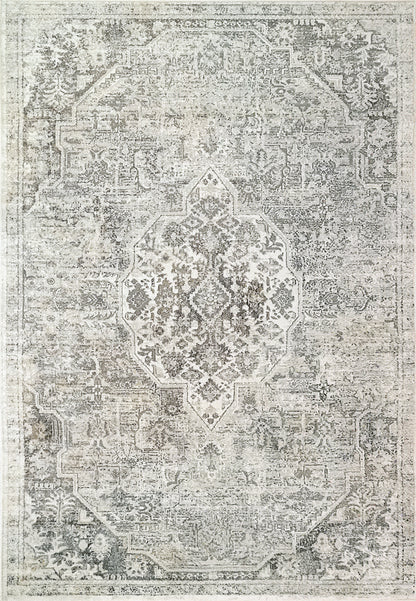 Zen Transitional Grey Abstract Low Pile Rug