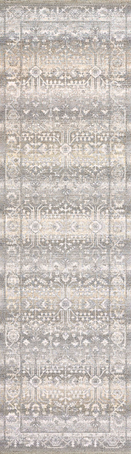 Mesa Transitional Cream/Grey/Beige Floral Low Pile Rug