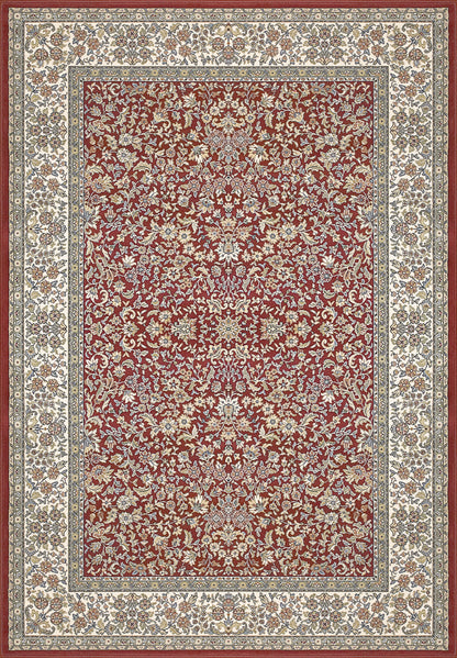 Ancient Garden Traditional Red/Ivory Classic Low Pile Rug