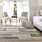 Mehari Contemporary Grey/Charcoal Abstract High Pile Rug