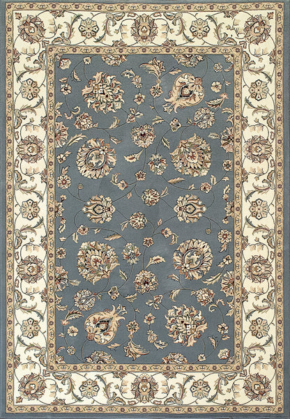Ancient Garden Traditional Light Blue/Ivory Classic Low Pile Rug