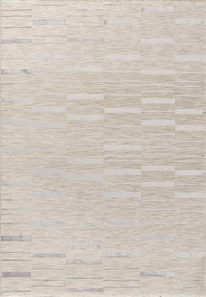 Mesa Modern Beige Geometric Low Pile Rug