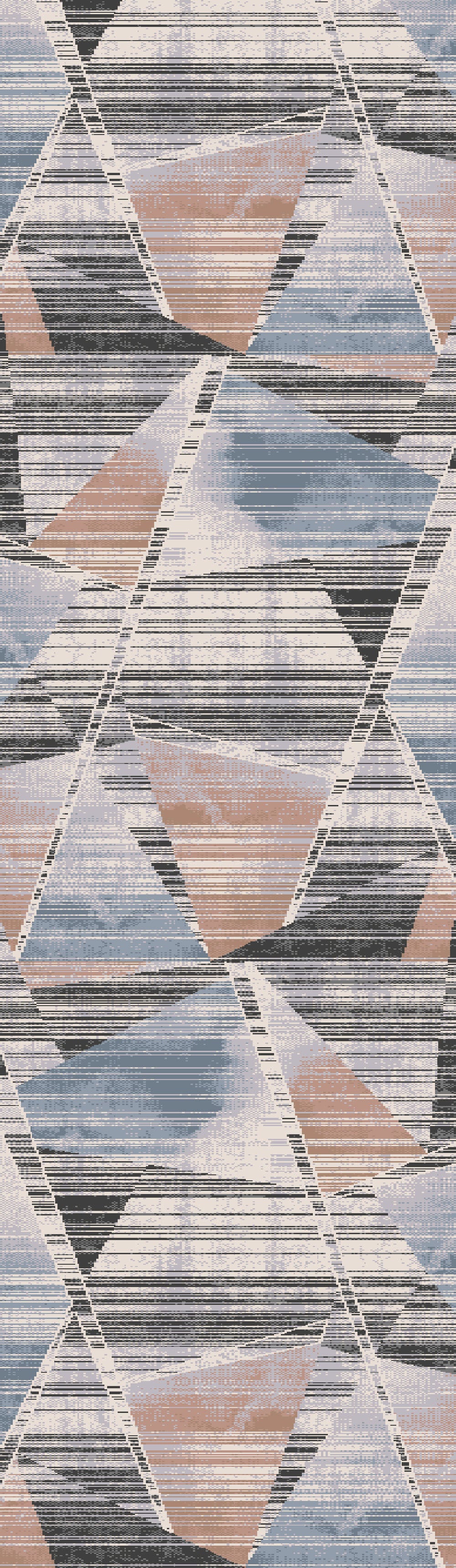 Harlow Modern Multi Geometric Low Pile Rug