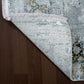 Ruby Transitional Grey Distressed Low Pile Rug