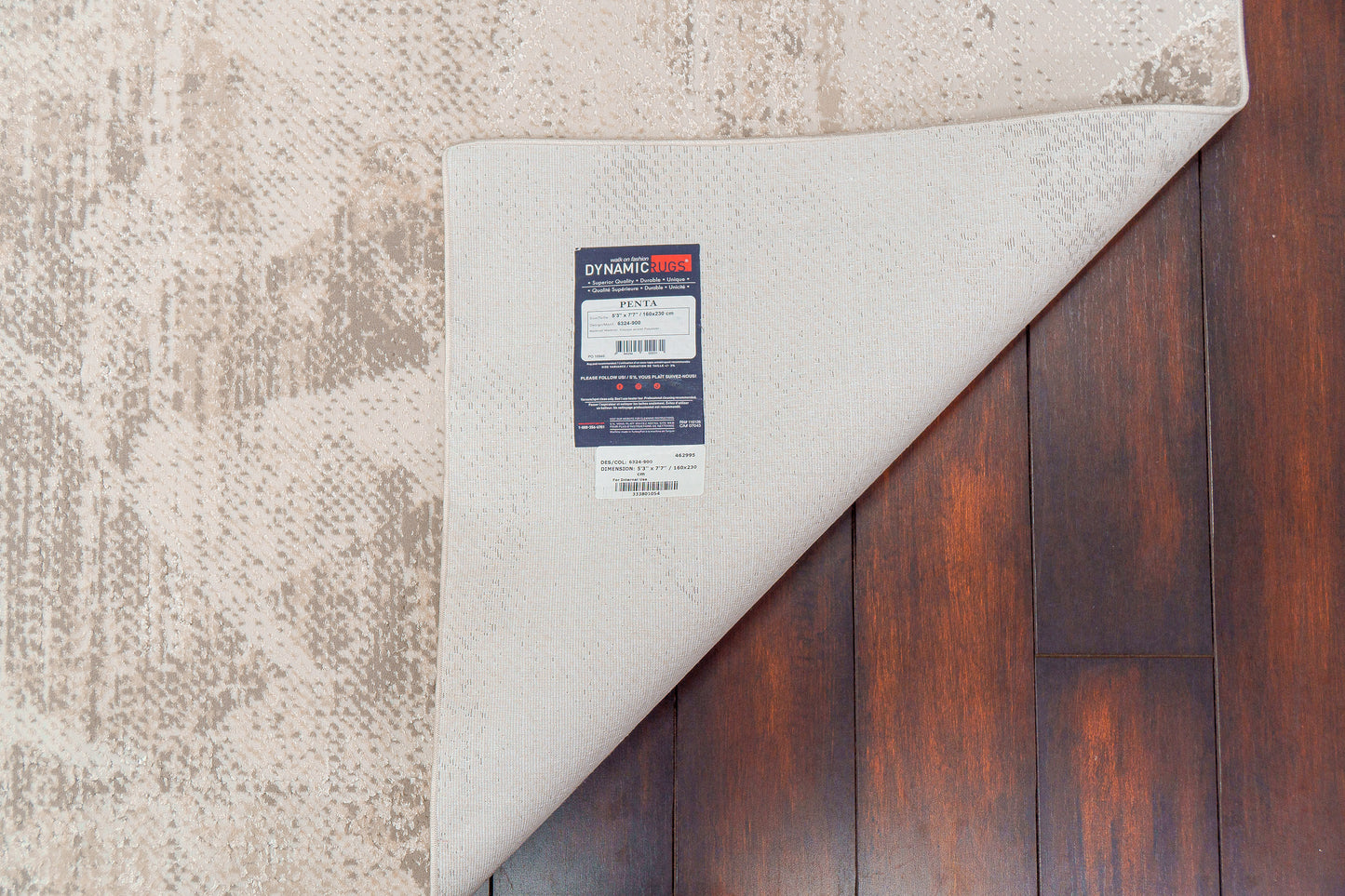 Penta Modern Grey Abstract Low Pile Rug